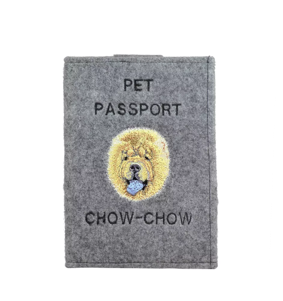 Chow Chow - Dog passport case, document case, gift for the traveller from the Art-Dog brand