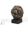 Chow Chow, Chowchow - Statue de chien, buste sur socle en pierre, sculpture, trophée pour exposition canine par la marque Art-Dog