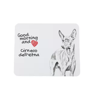Cirneco dell'Etna - Mauspad mit Druck, personalisiertes Mauspad mit Hund, einzigartiges Gadget für Büroangestellte von Art-Dog.