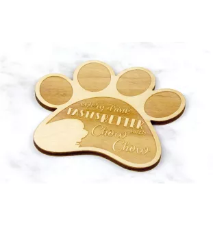 Chow Chow, Chowchow - Sous-verre mug, sous-verre gravé avec chien, cadeau pour amoureux des chiens par la marque Art-Dog