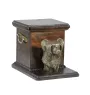 Chien chinois à crête, chien nu chinois - urne pour les cendres d'un chien avec une statuette, une urne élégante pour chien, une urne exceptionnelle avec un buste de chien de la marque Art-Dog