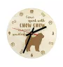 Chow Chow - Uhr mit Hund, Holzuhr mit Gravur, personalisierte Uhr von Art-Dog