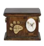Chinese Crested Dog, Puff - urn for dog ashes, personalized urn with engraving, commemorative box for dog ashes by Art-Dog brand