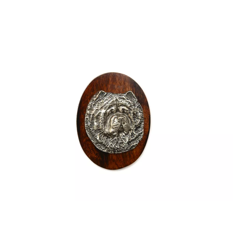 Chow Chow - Dog show brooch, starter number clip, dog pin by Art-Dog