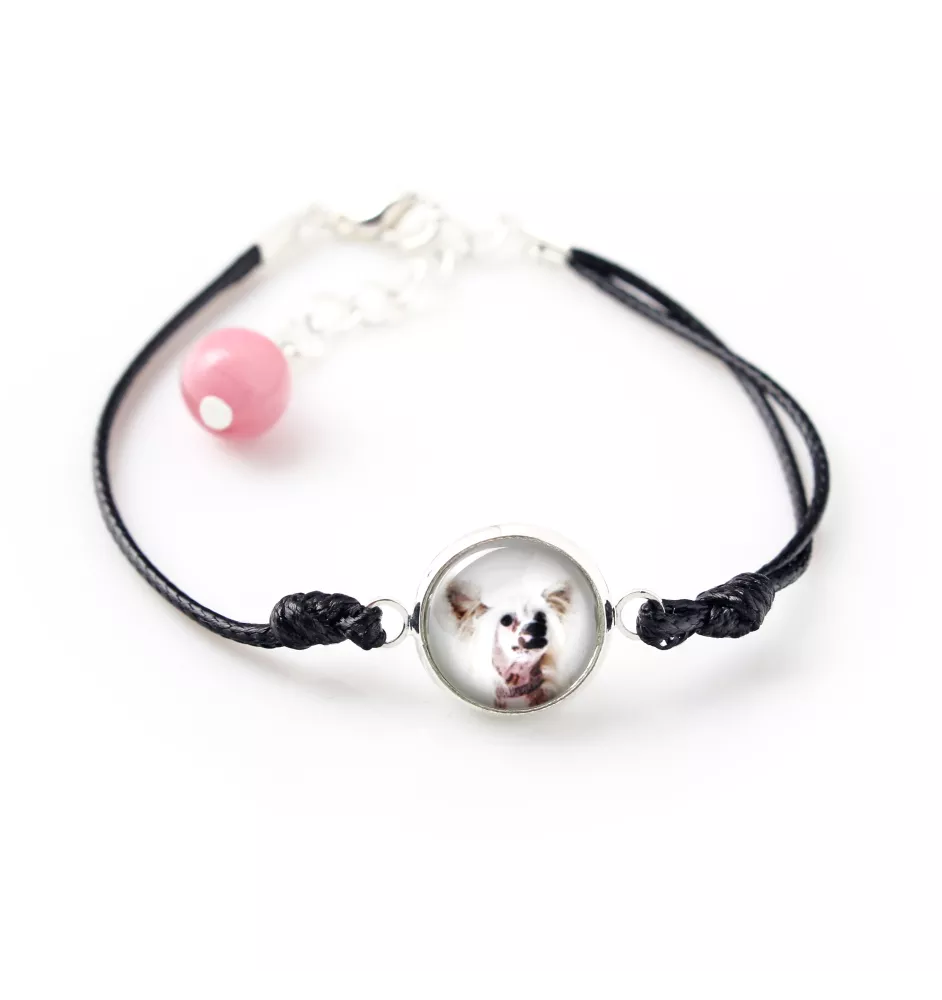 Chinesischer Schopfhund - Armband mit Ihrem Foto handgefertigt, einzigartiger Schmuck der Marke Art-Dog