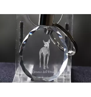 Cirneco dell'Etna brelok do kluczy owalny z koniem Art-Dog
