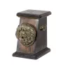 Chow Chow - urn for dog ashes, elegant urn with a statue, commemorative urn with a bust of a dog by Art-Dog brand