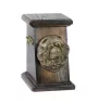 Chow Chow - urn for dog ashes, elegant urn with a statue, commemorative urn with a bust of a dog by Art-Dog brand