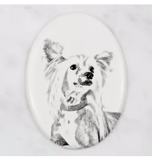 Grzywacz Chiński płyta nagrobna ze zdjęciem psa Art-Dog