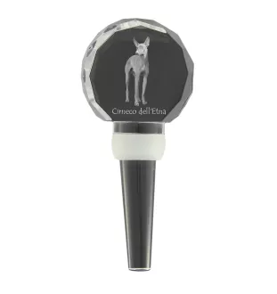 Cirneco de l'Etna, Cirneco dell'Etna - Bouchon de bouteille en cristal, bouchon de vin unique avec photo, cadeau personnalisé pour sommelier par la marque Art-Dog