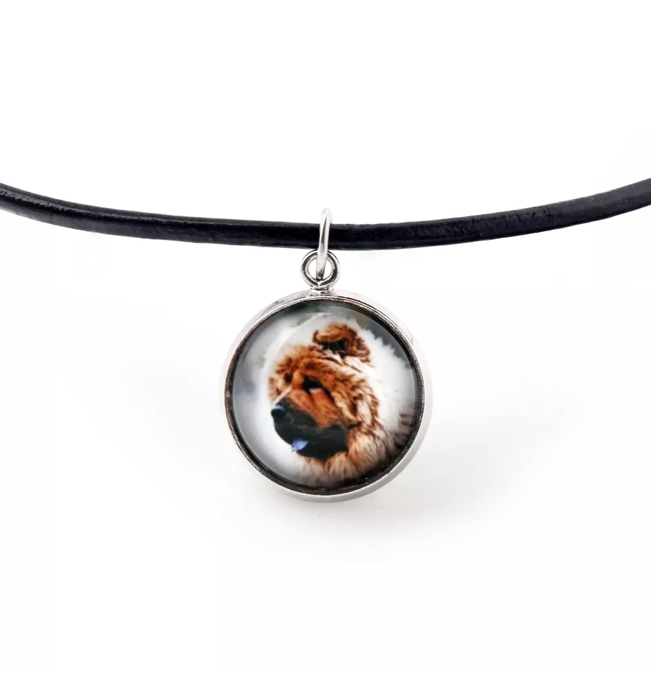 Chow Chow - necklace pendant with your photo, handmade, handcrafted jewelry by Art-Dog brand