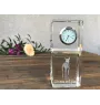 Cirneco de l'Etna, Cirneco dell'Etna - montre en cristal avec photo, photo de chien dans un cristal, horloge de bureau personnalisée de la marque Art-Dog