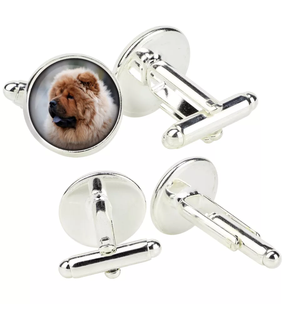 Chow Chow - Manschettenknöpfe in einer Schachtel, handgefertigter Schmuck, Produkt der Marke Art-Dog