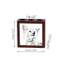 Chinese Crested Dog, Puff - pen holder with a dog, desk organizer with a print, personalized desk decoration from the Art-Dog brand.