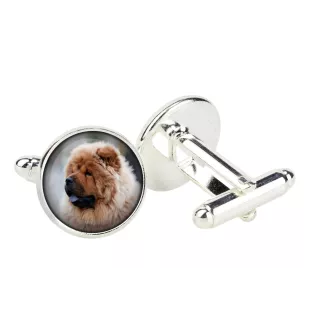 Chow Chow - cufflinks in a box, handmade jewelry, product of the Art-Dog brand