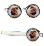 Chow Chow Ärmelknöpfe und Krawatte mit Ihrem Foto, Anzugaccessoire, Herrenschmuck der Marke Art-Dog