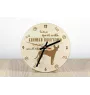 Cirneco dell'Etna - clock with a dog, wooden clock, wall clock for dog lovers, clock for desk and shelf, Art-Dog