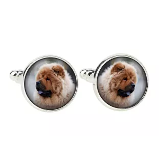 Chow Chow - cufflinks and tie with your photo, a suit decoration, men's jewelry from the Art-Dog brand.