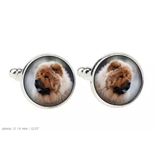 Chow Chow, Chowchow - Boutons de manchette et cravate avec votre photo, accessoire de costume, bijoux pour hommes de la marque Art-Dog.