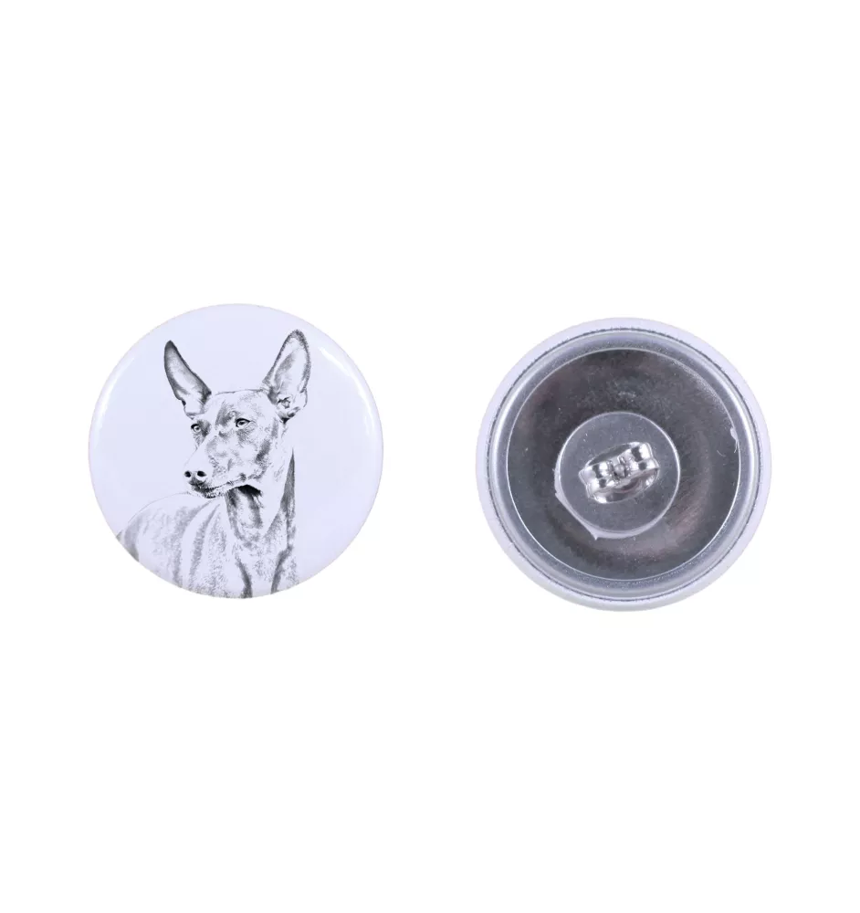 Cirneco de l'Etna, Cirneco dell'Etna - boucles d'oreilles uniques avec un chien, votre animal de compagnie sur un porte-clés, marque propre Art-Dog