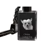 Chien chinois à crête, chien nu chinois - Porte-clés en cristal avec photo de chien, porte-clés lumineux, cadeau unique de la marque Art-Dog