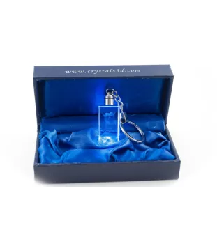 Chien chinois à crête, chien nu chinois - Porte-clés en cristal avec photo de chien, porte-clés lumineux, cadeau unique de la marque Art-Dog