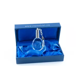 Chinesischer Schopfhund - Anhänger mit einem Foto eines Hundes, Schlüsselanhänger aus Kristall in einer Geschenkbox, ein einzigartiges Geschenk von Art-Dog