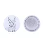 Cirneco de l'Etna, Cirneco dell'Etna - badge avec votre chien, ajoutez votre propre photo, marque Art-Dog