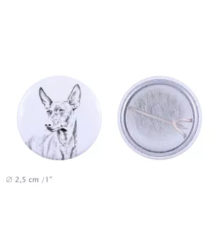 Cirneco dell'Etna - pin with your dog, add your own photo, Art-Dog brand