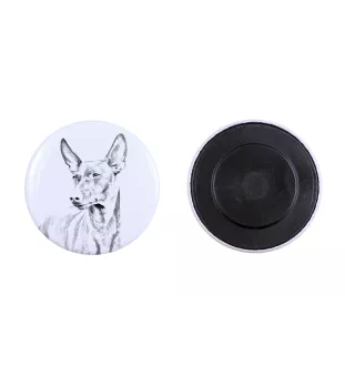 Cirneco dell'Etna - magnet with a dog's pupil, exceptionally light, strong magnet, handmade product by the Art-Dog brand