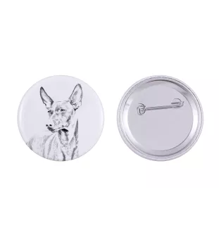 Cirneco dell'Etna - pin with your dog, add your own photo, Art-Dog brand