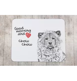 Chow Chow - mouse pad with print, personalized dog-themed mouse pad, unique gadget for an office worker by Art-Dog brand