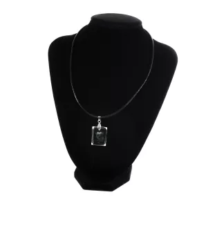 Chien chinois à crête, chien nu chinois - Pendentif chien en cristal, collier photo, bijoux uniques par Art-Dog