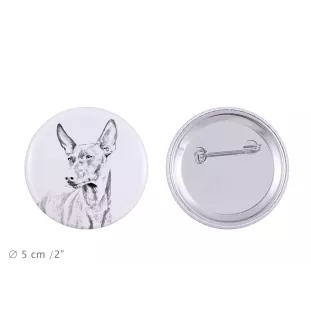 Cirneco de l'Etna, Cirneco dell'Etna - badge avec votre chien, ajoutez votre propre photo, marque Art-Dog