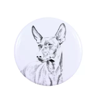 Cirneco dell'Etna przypinka z psem duża Art-Dog