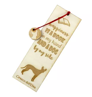 Cirneco de l'Etna, Cirneco dell'Etna - marque-page pour livre avec chien, marque-page personnalisé, accessoire canin pour les lecteurs de la marque Art-Dog