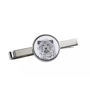 Chow Chow - tie clip with a dog, personalized tie clip, a unique gift for a man from the Art-Dog brand
