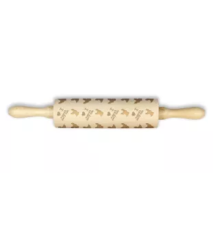 Cirneco dell'Etna - patterned rolling pin with a dog, rolling pin for dough and ceramics, a gift for a pastry chef from the Art-Dog brand