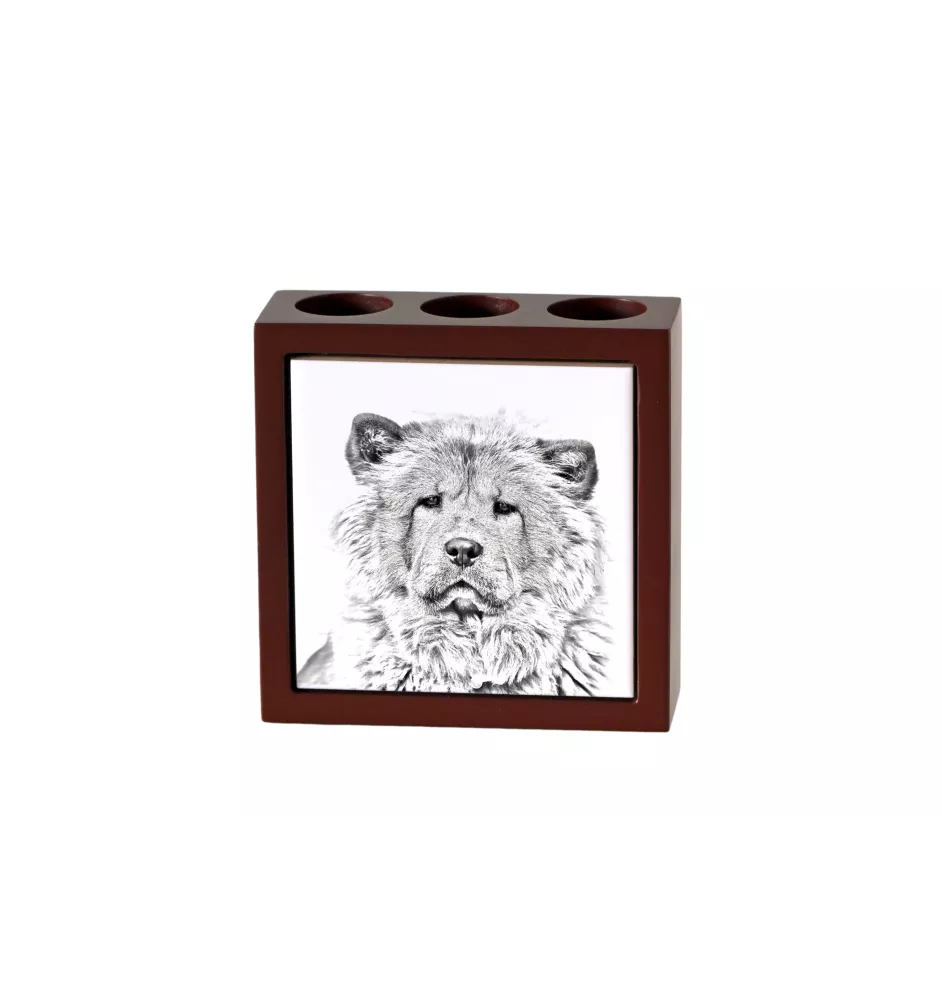 Chow Chow, Chowchow - porte-stylo avec chien, organiseur de bureau avec impression, décoration de bureau personnalisée de la marque Art-Dog