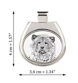 Chow Chow - dog necklace, personalized pendant with a photo, unique necklace for women and men by Art-Dog brand