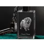 Chow Chow - Crystal key ring with dog photo, illuminated key ring, unique gift by Art-Dog brand