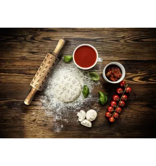 Cirneco dell'Etna - small rolling pin with a dog, patterned dough roller, gadget for ceramicists from the Art-Dog brand