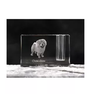 Chow Chow, Chowchow - Porte-stylos, organiseur en cristal avec photo de chien, décoration de bureau unique par la marque Art-Dog