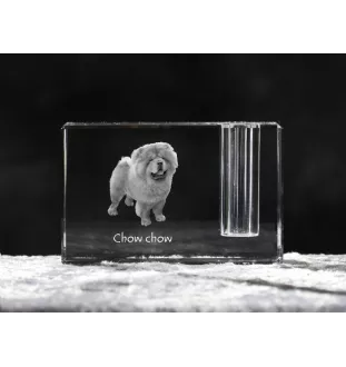 Chow Chow penholder kryształowy z psem Art-Dog