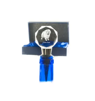 Chow Chow stopper kryształowy  do wina z psem Art-Dog