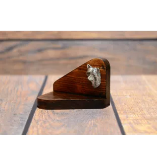 Chinesischer Schopfhund - Holzkerzenhalter mit Hund, Teelichthalter, Gedenkstätte für den Hund der Marke Art-Dog