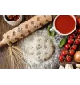 Chinese Crested Dog, Puff - patterned rolling pin with a dog, rolling pin for dough and ceramics, a gift for a pastry chef from the Art-Dog brand