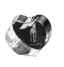 Cirneco dell'Etna - a photo of a dog in crystal, crystal heart, unique photo frame from the Art-Dog brand