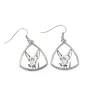 Cirneco de l'Etna, Cirneco dell'Etna - boucles d'oreilles avec chien, boucles d'oreilles pendantes avec photo, bijoux personnalisés avec impression de la marque Art-Dog