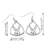 Cirneco de l'Etna, Cirneco dell'Etna - boucles d'oreilles avec chien, boucles d'oreilles pendantes avec photo, bijoux personnalisés avec impression de la marque Art-Dog
